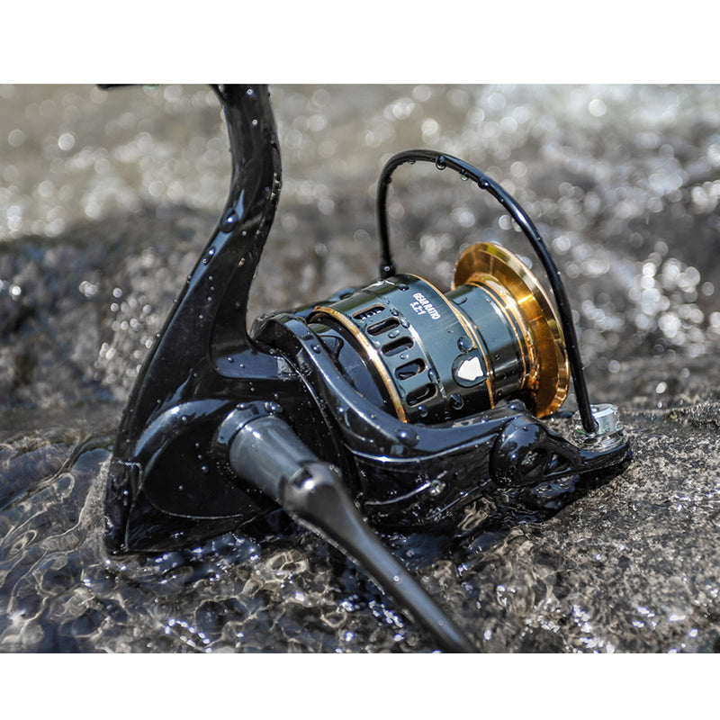 Black Stainless-Steel Durable Spinning Reel