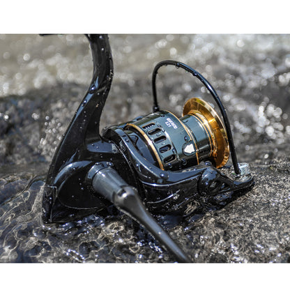 Black Stainless-Steel Durable Spinning Reel